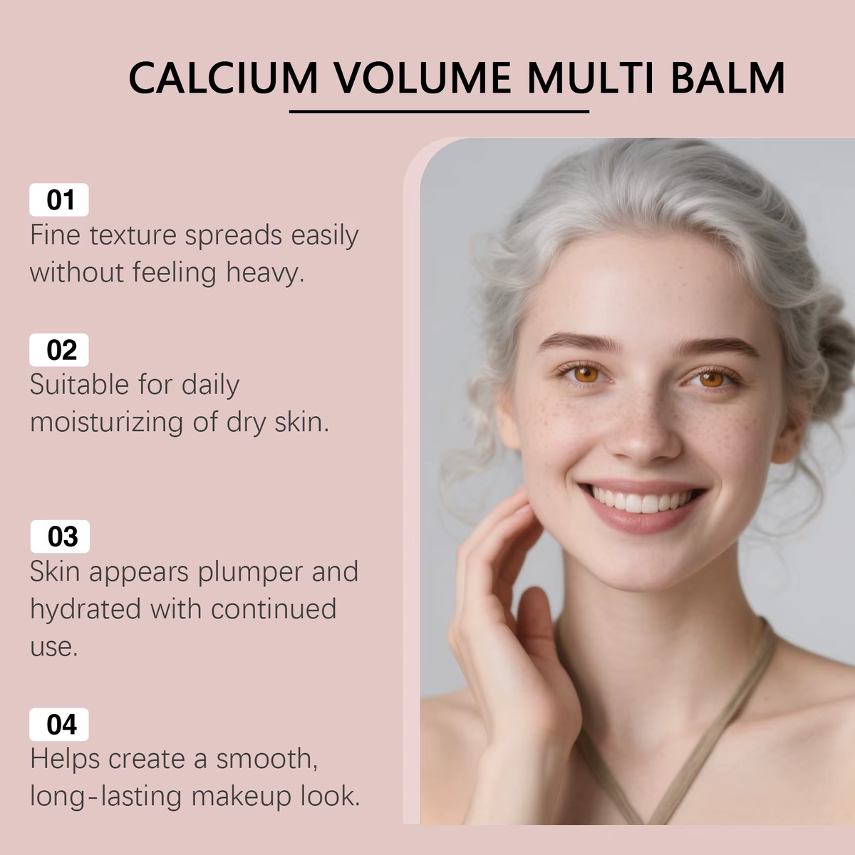 Calcium Volume Multi Balm Hydrating anti Aging Fade Fine Lines Firming Skin Brightening Nourishing Collagen Moisturing Stick