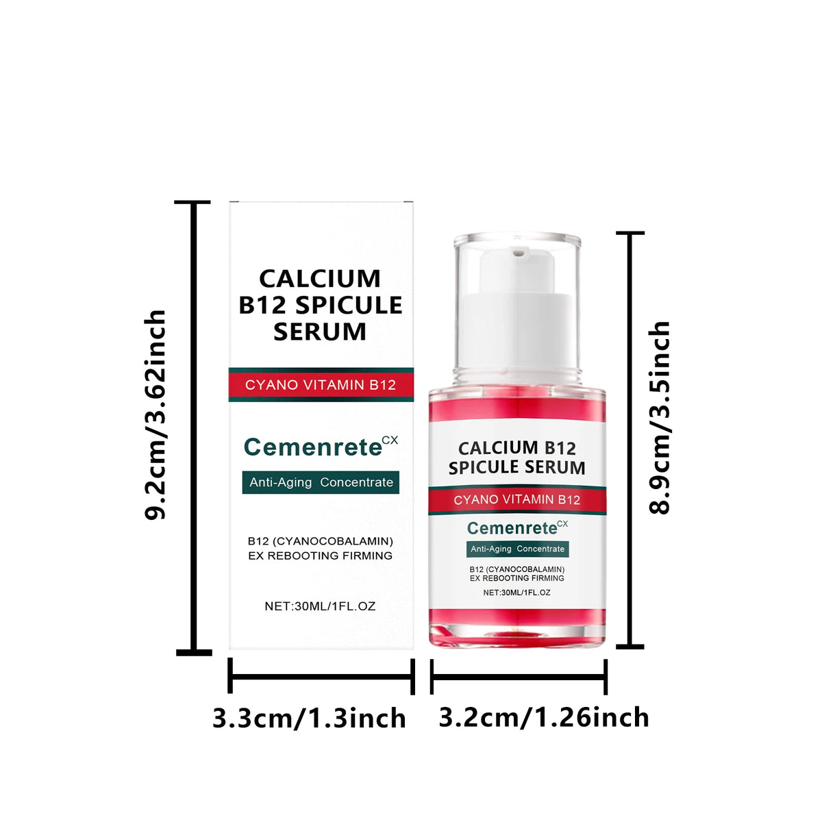 Revitalizing Calcium Skincare Set: Anti-Aging Facial Serum, Eye Patches, and Nourishing Multi Balm to Fade Fine Lines and Reduce Dark Circles