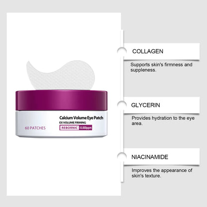 Calcium Skincare Set Anti-Aging Calcium Volume Facial Serum Eye Patches Multi Balm Fade Fine Lines Reduce Dark Circles Nourishes