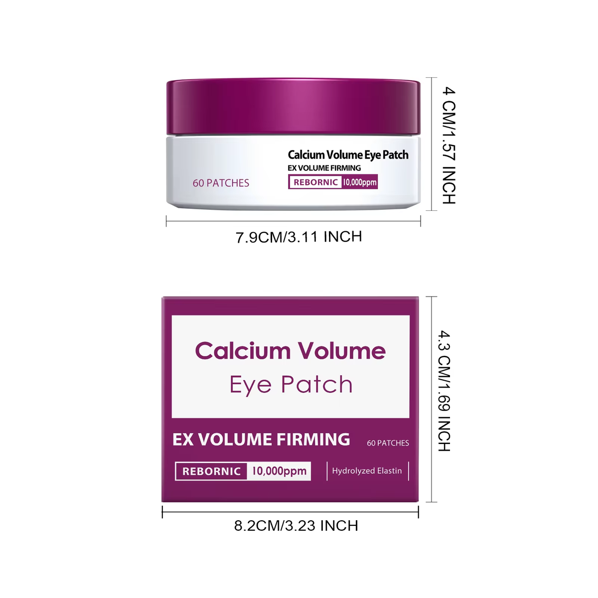 Calcium Skincare Set Anti-Aging Calcium Volume Facial Serum Eye Patches Multi Balm Fade Fine Lines Reduce Dark Circles Nourishes