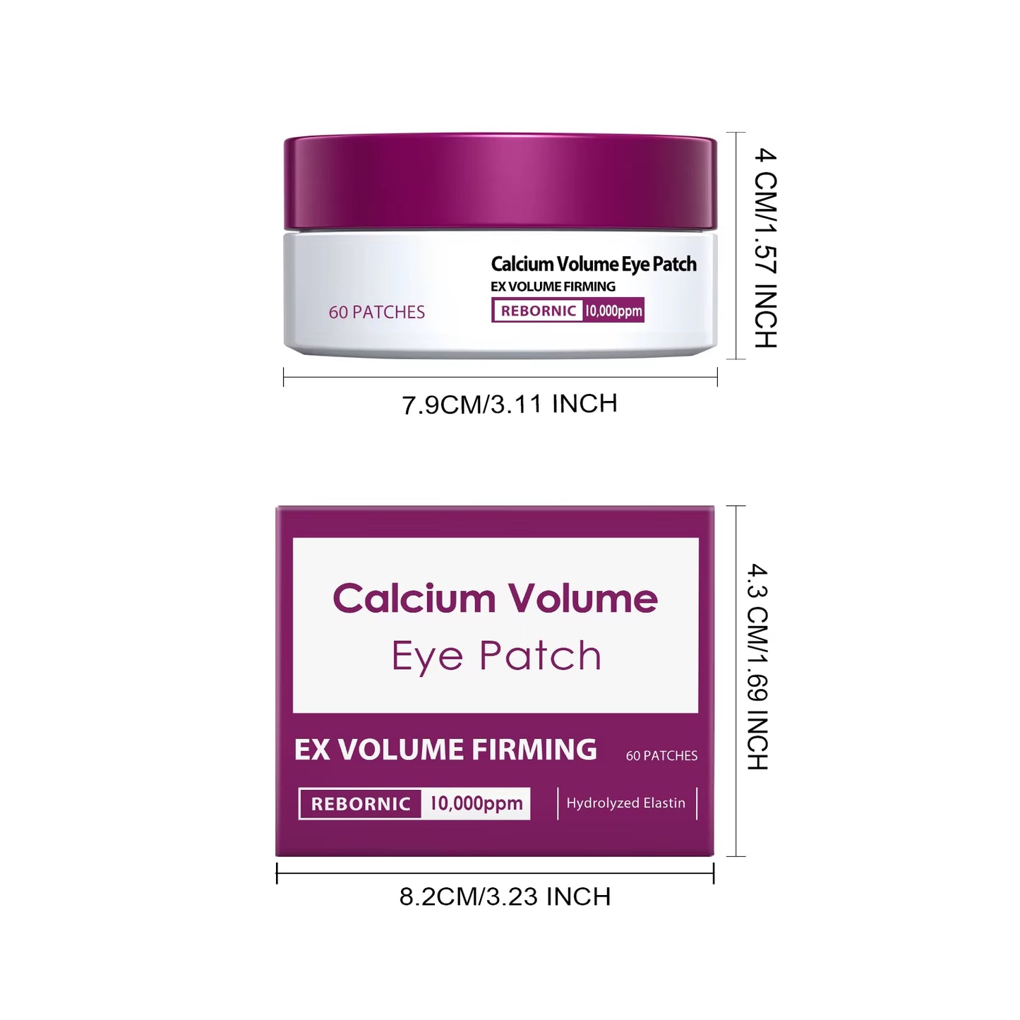 Calcium Skincare Set Anti-Aging Calcium Volume Facial Serum Eye Patches Multi Balm Fade Fine Lines Reduce Dark Circles Nourishes
